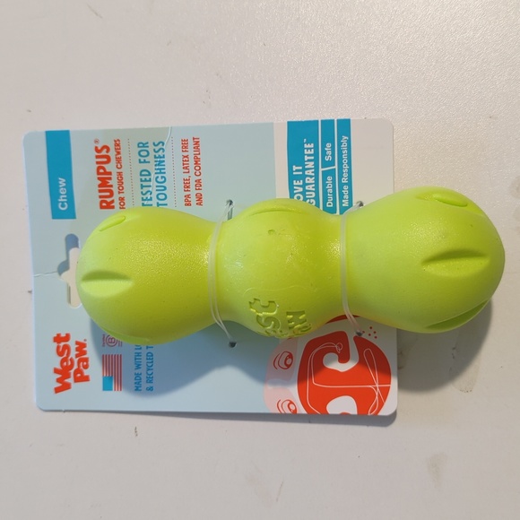 West Paw Dog Nwt West Paw Zogoflex Medium Green Rumpus Dog Toy